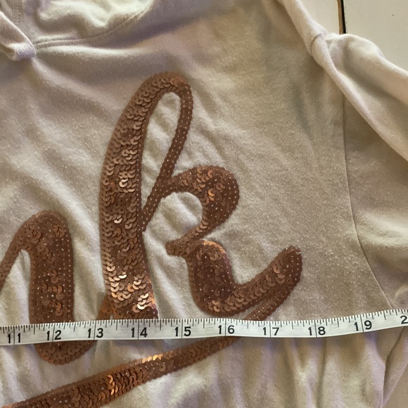 Victoria’s Secret Pink Hoodie in Cream and Rose Gold, Small - Picture 4 of 6